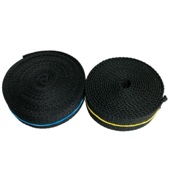 厚さ：約1.4mm（Sサイズ）薄手幅：約20mm長さ：約3ｍ+2ｍ素材：ポリエステル100%　テカテカせずアクリルテープに似た綿ぽい素材感原産国：中国【用途】荷締めベルト、中型犬や大型犬の首輪、肩掛けベルト、ペット用の首輪やリード、作業用ベ...