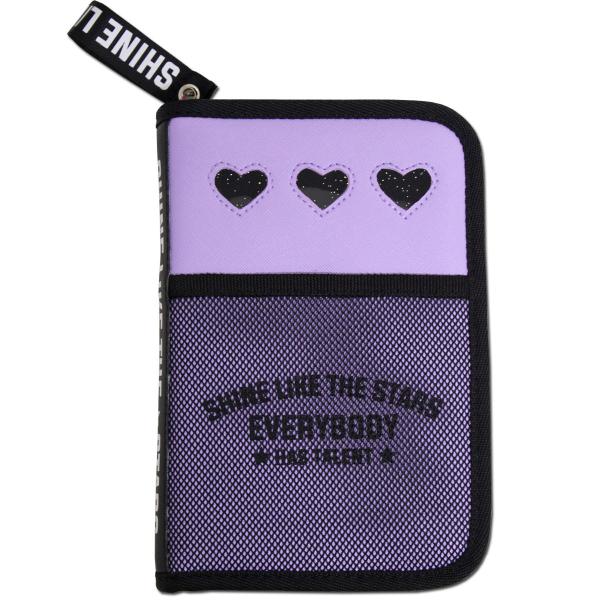 ラメ入りハートが可愛い人気のラベンダーカラーの彫刻刀ケース収納バッグは、外側にメッシュポケットがあり、小学生の女の子におすすめの商品です。落ち着いたデザインなので、中学生になっても抵抗なく使っていただけます。【セット内容】■彫刻刀収納バッグ...