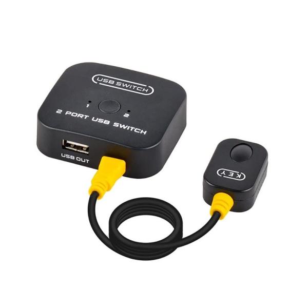 eppfun CS50 USB 2.0 切替器 USB 切り替え PC 2台用 2入力1出力 USB 切り替え KVM スイッチ 手動切替器 :20230405195939-00287:エコライフマーケット 通販 PC切替器専用USB VGA 極細KVMケーブル 1.8m SVUSBVGA6