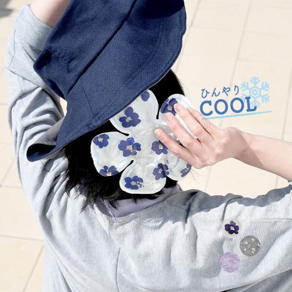 ハット ジェルピロー 花柄 ひんやり 熱中症 暑さ対策 接触冷感 蒸れ防止／雑貨 冷たい ひんやり帽子パット 保冷剤 冷感ジェル ヘルメットインナー 冷却ジェル プレゼント ギフト z+, sel,／春 夏 30代 40代 50代 25SS...