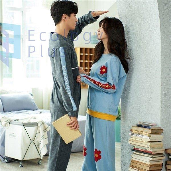 メーカー公式ショップ ルームウェア メンズ ペアパジャマ レディース パジャマ カップル 花柄 寝間着 ルームウェア レディース メンズ パジャマ 長袖 結婚祝い 上下セット 可愛い 寝間着 部屋着 秋向き 春 下着 靴下 部屋着 Www Reinnec Cl