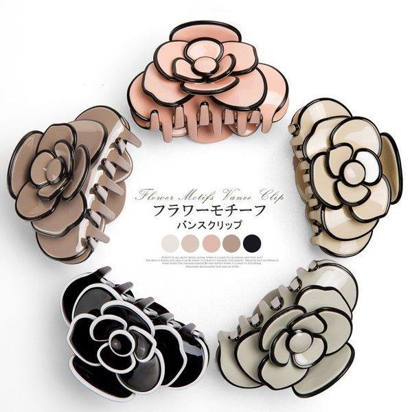 ヘアクリップ 花柄モチーフ ワニクリップ ローズ お花モチーフ レディース ヘアアクセサリー メイク 洗顔 高品質 バイカラー パーディ Lv 05 Fj28 Ecology Plus 通販 Yahoo ショッピング