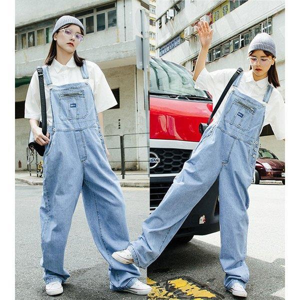 サロペット オーバーオール レディース ワイトパンツ デニム ロングパンツ ゆったり ボトムス 大きいサイズ カジュアル 春夏 30代40代50代 オシャレ 着痩せ Lv 05 Kz18 Ecology Plus 通販 Yahoo ショッピング