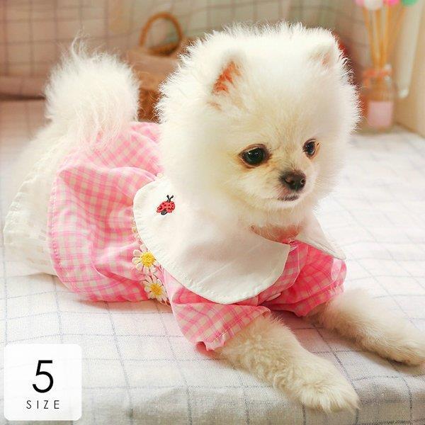 ペット用品 ドックウェア 犬用品 洋服 ワンピース 女の子 襟付き てんとう虫 爽やか 小花 チェック柄 可愛い ホワイト ピンク イエロー レッド雑貨 Acb48 Lv 0908 Cw192 Ecology Plus 通販 Yahoo ショッピング
