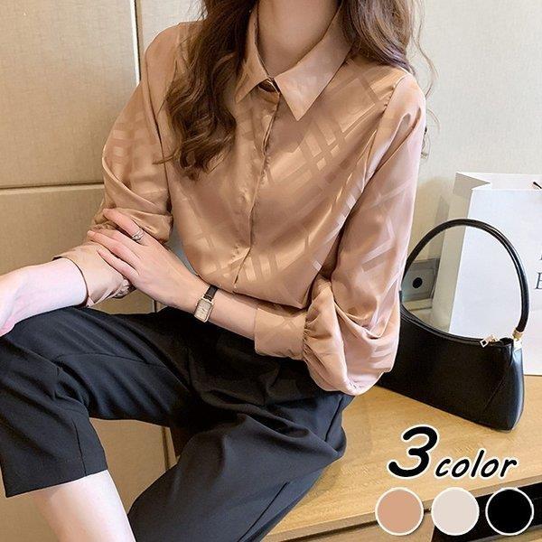 ブラウス レディース きれいめ 40代 春夏 上品 シルク風ブラウス ビジネスシャツ トップス 長袖 韓国風 シャル 大きいサイズ 大人 Tシャツ オシャレ 3色 Lv Dxcs 0601q48 Ecology Plus 通販 Yahoo ショッピング