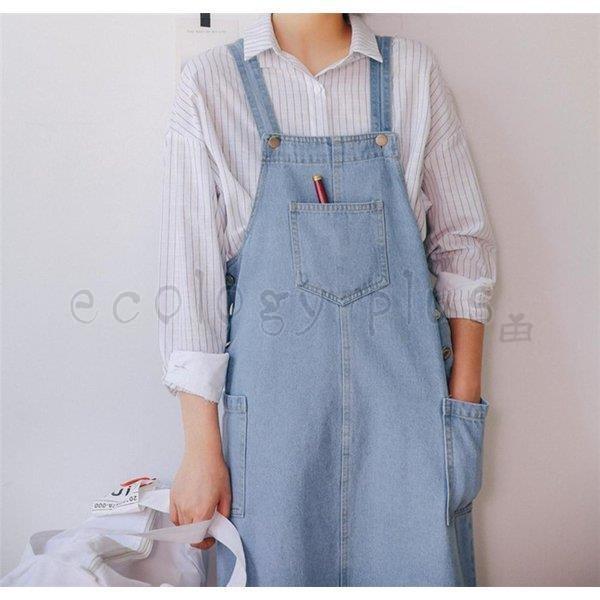 デニム ジャンスカ レディース ジャンパースカート サロペットスカート ロング サロペット オーバーオール ゆったり 体型カバー 無地 デニムワンピース コーデ Lv Lyq Ecology Plus 通販 Yahoo ショッピング