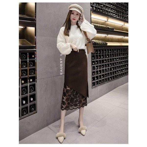 ニットスカート ロング 秋冬 タイトスカートプリーツスカート 両面着れる レース切り替え 黒 スカート コーデ 40代 30代 ニットスカート大人 オシャレ Lv Qz 0601y27 Ecology Plus 通販 Yahoo ショッピング