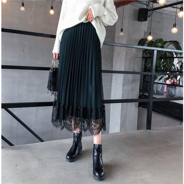スカート ロング 秋冬 フレアスカートプリーツスカート ベルベット 黒レース 両面着れる スカート コーデ 40代スカートaライン ボトムス 着痩せ オシャレ Lv Qz 0601y41 Ecology Plus 通販 Yahoo ショッピング