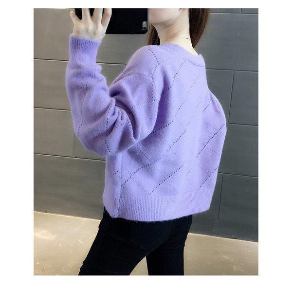 ニットカーディガン レディース 秋冬 長袖ニットトップス コーディガン Vネック ショット丈カーディガン 花刺繍 無地セーター アウター 可愛い 韓国風 オシャレ Lv Sy Ecology Plus 通販 Yahoo ショッピング