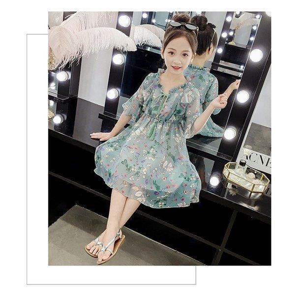 子供服 ワンピース 半袖 春夏 女の子 キッズワンピース 花柄ワンピース シフォン チュニック 子供ドレス ジュニア ベビー服 おしゃれ 可愛い 誕生日 新品 150cm Lv Tz11 Ecology Plus 通販 Yahoo ショッピング