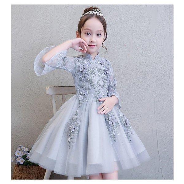 子供ドレス フォーマル ピアノ発表会 キッズ ジュニアドレス 子供服 女の子 ワンピース 七五三 結婚式 100 110 1 130 140 150 160 撮影用 可愛い Saocuocsong Vn