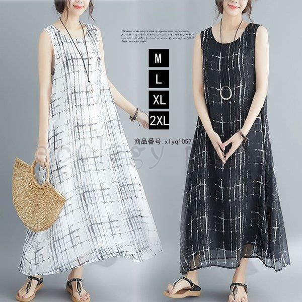 セール ワンピース ロングワンピ レディース 夏 マキシワンピース シフォン 夏服 ストライプ 重ね着風 マキシ丈 体型カバー ノースリーブ ゆったり 着痩せ 30代 Qh Ecology Plus 通販 Yahoo ショッピング
