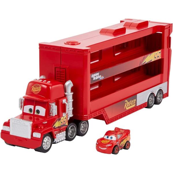 マテル カーズ 3 ミニ マック 全長28cm ライトニング・マックィーン 付き ミニカー おもちゃ トランスポーター ライトニング マックィーン 輸入品