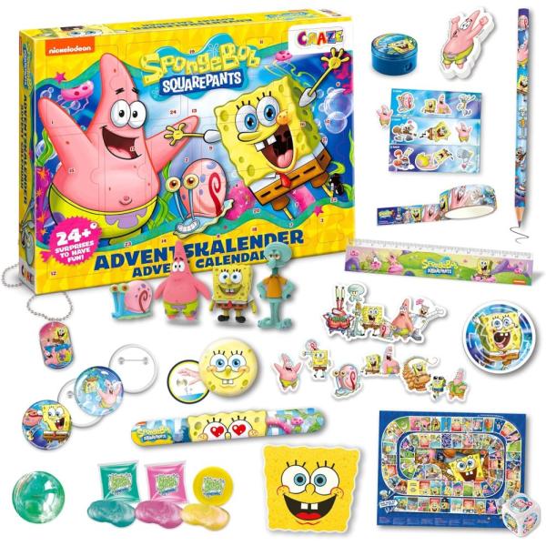 スポンジ・ボブ おもちゃ 文具 フィギュア 人形 アドベントカレンダー SpongeBob スポンジボブ おもちゃ 文具 フィギュア 輸入品