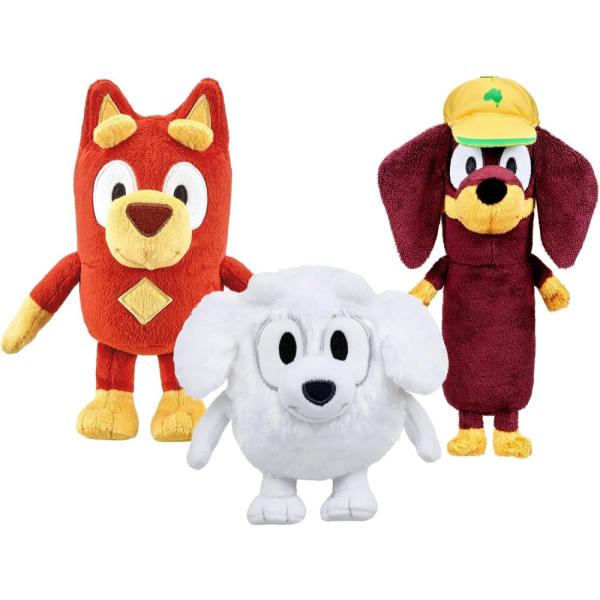 ブルーイ フレンズ ぬいぐるみ ラスティ リラ スニッカーズ ぬいぐるみ 3体 セット ブルーイ おもちゃ 輸入品