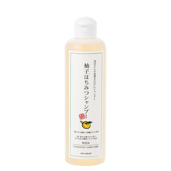 ネオナチュラル 柚子はちみつシャンプー 300ml(neo naural 石けん ヘアシャンプー 馬油 ゆず ハチミツ 石鹸 シャンプー 国産 4582273593053)
