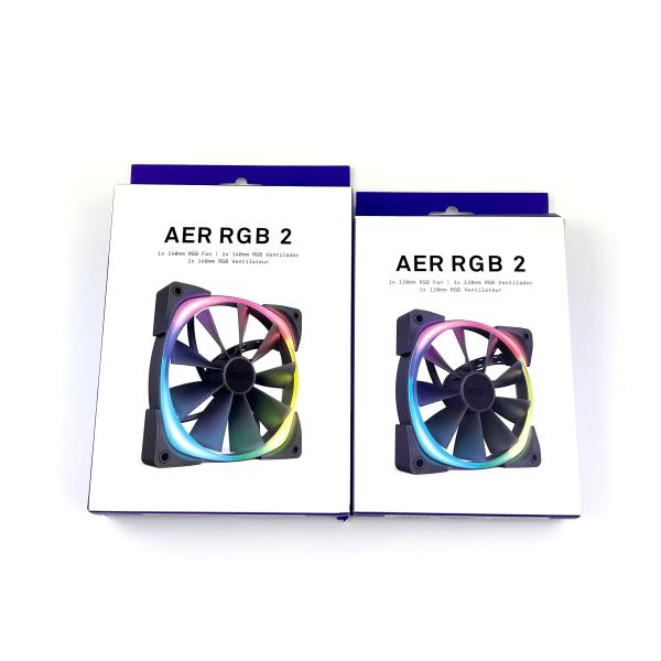 NZXT AER RGB 2 120mm 140mm 2個セット PCケースファン : エコモ新下関