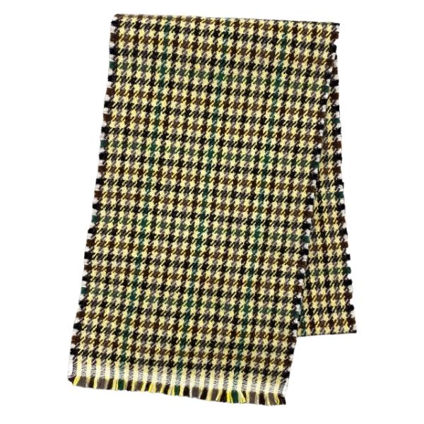良品】GUCCI グッチ マフラー ストール 千鳥柄 チェック ブラウン