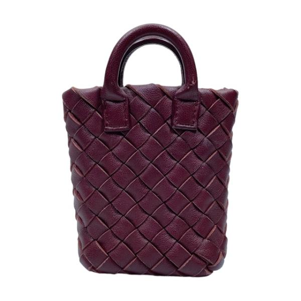 ボッテガ ヴェネタ イントレチャート バッグチャーム キーホルダー ミニバッグ econext_0124-a9112y