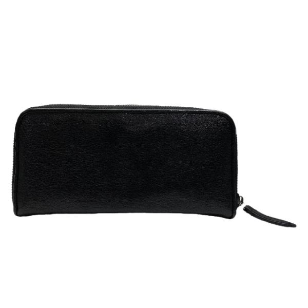 土屋鞄製　黒レザー長財布 ラウンドファスナー 土屋鞄 土屋鞄製作所 財布 長財布 ロングウォレット ラウンド