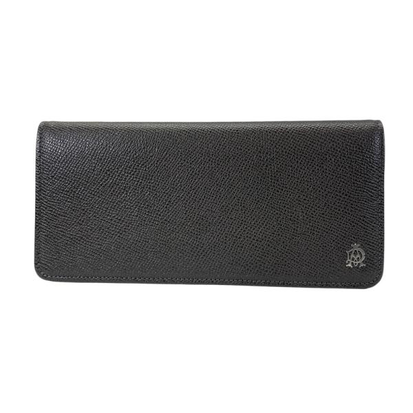 美品 ダンヒル BOURDON 財布 長財布 二つ折り財布 折り財布 ロングウォレット ロゴ レザー ダーク ブラウン L2L2M110Z K310B dunhill