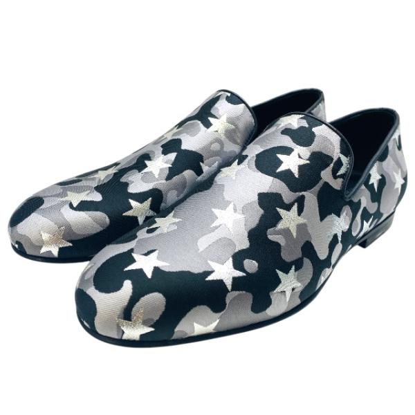 JIMMYCHO ジミーチュウ　オペラシューズ　フラット　黒　スター　星　レザー JIMMY CHOO ジミーチュウ 財布 メンズ 二つ折り ミニ財布 スター