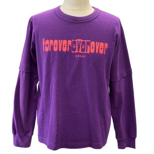 sacai グリーン 長袖カットソー　サイズ4 22-0454S forever sacai（サカイ） 22-0454S forever ever ever 長袖Tシャツ トップス
