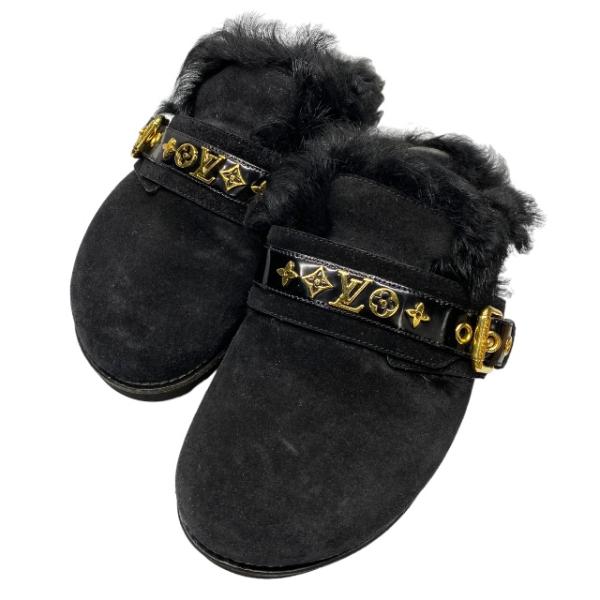 LOUIS VUITTON ルイヴィトン ウィンターブレーキ・ライン ミュール