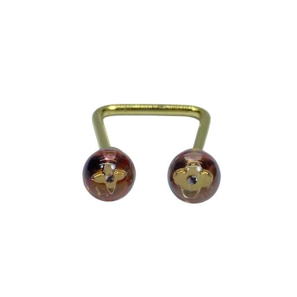 美品 ルイヴィトン M65419 バーグバブルリング 金 ゴールド レディース LOUIS VUITTON ルイヴィトン バーグ モノグラムスキン ダイヤモンド