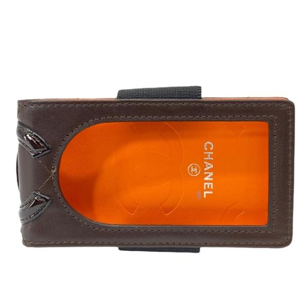 CHANEL - 美品　CHANEL　カーフ､カンボン  ipodケース CHANEL シャネル カンボン iPodケース 小物 ココマーク