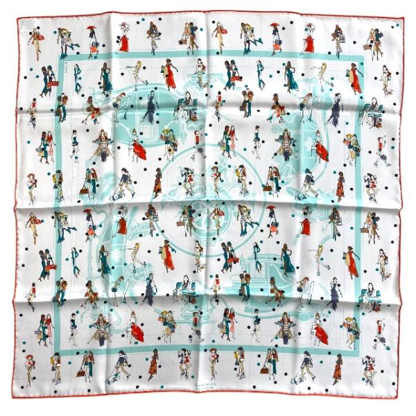 HERMESエルメス　カレ70 エクスリブリス　パリジェンヌ 20032303_4.jpg