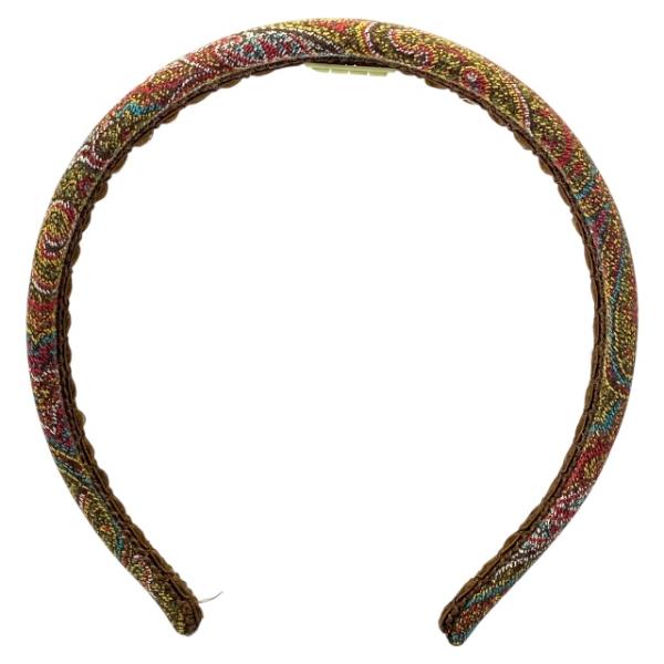 ETRO（エトロ） カチューシャ ヘアアクセサリー 小物 総柄 シルク