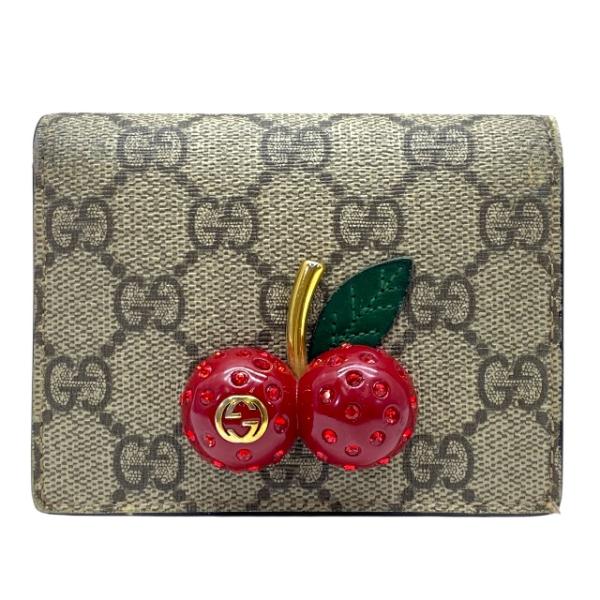 GUCCI グッチ チェリー(さくらんぼ) 付き GGスプリーム カード