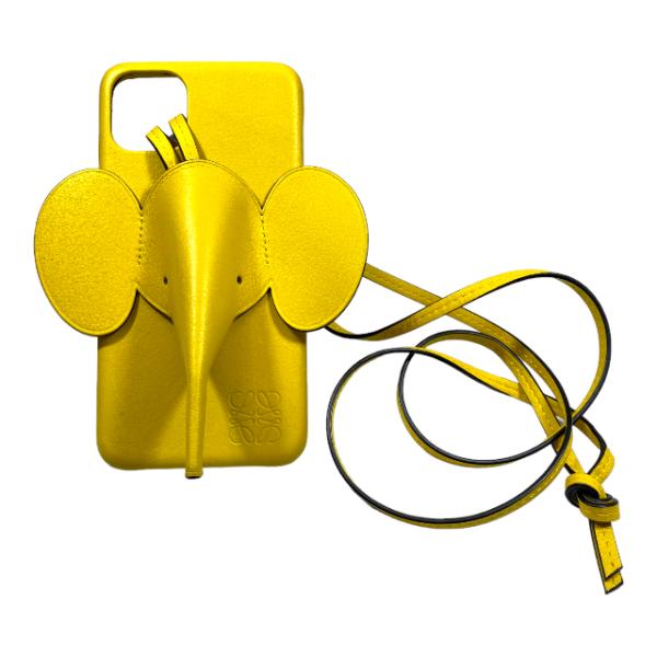 美品】LOEWE ロエベ スマホケース iPhoneケース エレファントモチーフ 