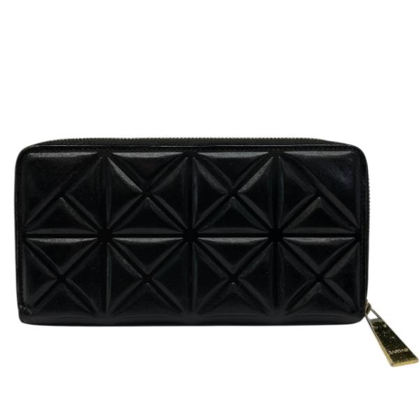 BAOBAO ISSEYMIYAKE(バオバオイッセイミヤケ) 長財布美品  BB01-AG782-16 黒 ラウンドファスナー BaoBaoIsseyMiyake - BAOBAO ISSEYMIYAKE(バオバオイッセイミヤケ) 長