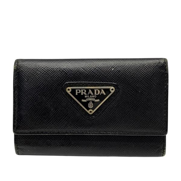 PRADA（プラダ） M222A 6連 キーケース コンパクト トライアングルロゴ