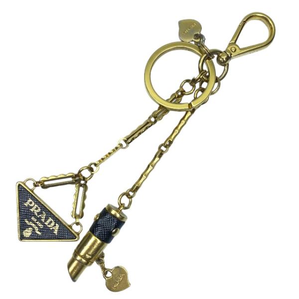 PRADA プラダ キーリング 三角ロゴ プレート GP キーホルダー　チャーム Amazon | [Prada] [プラダ] キーリング チャーム メタル