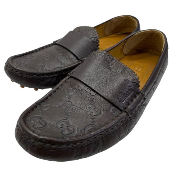 ◆美品◆ GUCCI ローファー 靴 GG柄 シマ レザー GUCCI グッチ 310338 グッチシマ ローファー シューズ ドライビング