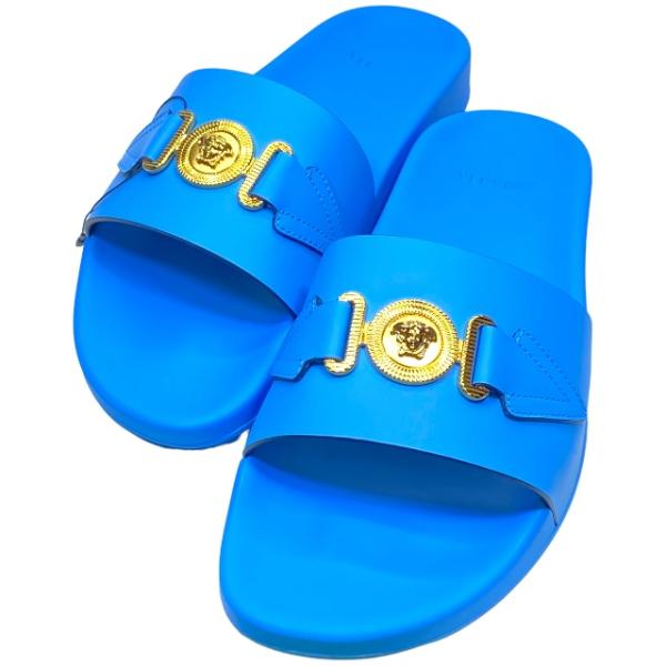 VERSACE ヴェルサーチ サンダル エナメルレザー メデューサロゴ