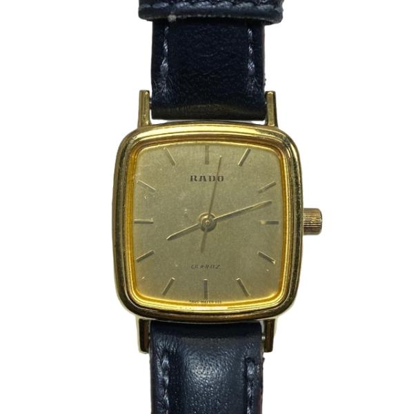 電池切れ】RADO ラドー 腕時計 スクエア シンプル クォーツ ゴールド  