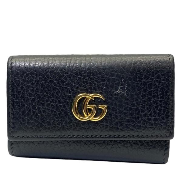 GUCCI（グッチ） 456118 6連 キーケース キーリング 小物 GGマーモント