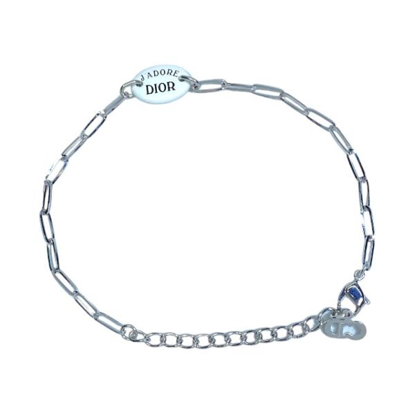 中古】 ディオール Dior ブレスレット 花 フラワー メタル