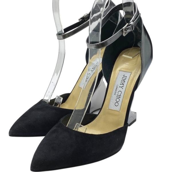 JIMMY CHOO 【美品】ジミーチュウ ウエッジ ストラップ パンプス