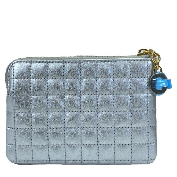 箱付き CELINE セリーヌ Cチャーム キルティングレザー ケース CELINE（セリーヌ） 【美品】CELINE Cチャーム コインケース 小銭入れ