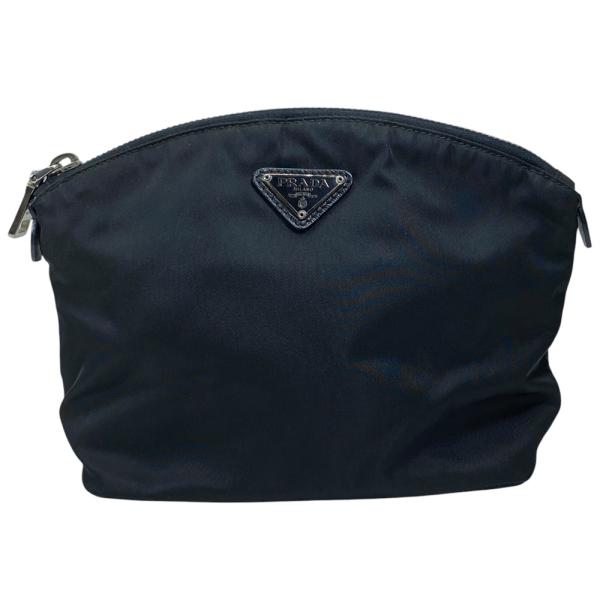 PRADA（プラダ） トライアングル ロゴ ポーチ メイクポーチ 化粧ポーチ