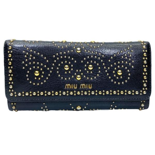 miu miumiu ミュウミュウ 財布 長財布 ロングウォレット 二