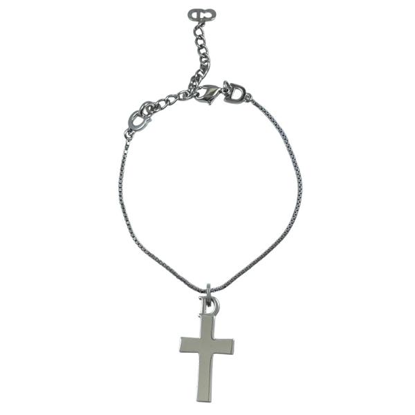 DIOR ディオール 十字架 クロス ブレスレット シルバー アクセサリー Christian Dior（クリスチャン・ディオール） ディオール クロス ロゴ