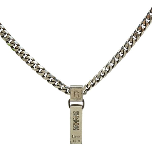 Leda SILMA レダシルマ Bee max ビーマックス チェーン ネックレス ペンダント アクセサリー ダイヤモンド 0.10ct メタル シルバー
