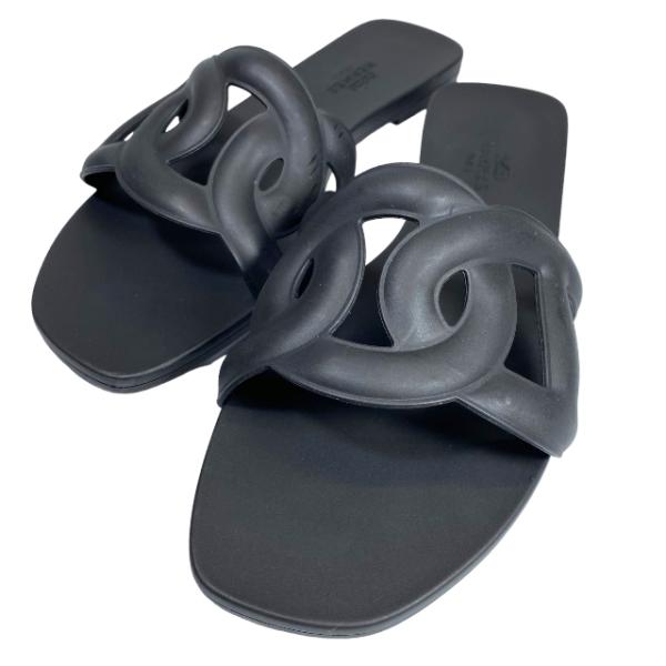 HERMES】ブルー アロハサンダル サイズ35