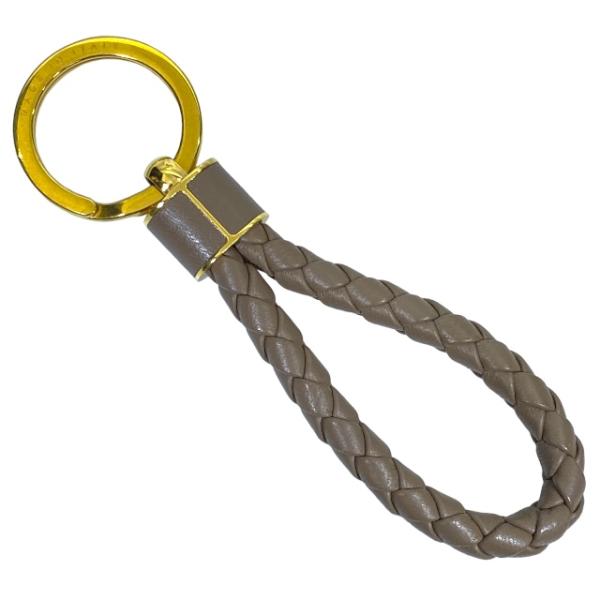 Bottega Veneta ブラウンレザーキーリング BOTTEGA VENETA ボッテガヴェネタ 651820 イントレチャート キーリング